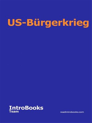 cover image of US-Bürgerkrieg